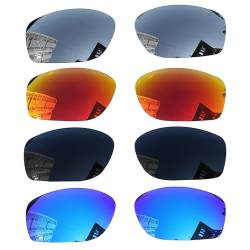 Acefrog Polarisierte Ersatzgläser für Oakley Conductor 8 OO4107 Sonnenbrille, perfekte Passform, bruchsicher, kratzfest, Vorteilspackung, 4 Paar, mehrfarbig, Einheitsgröße von Acefrog