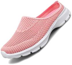 Acfoda Leichte Atmungsaktive Sabots Damen Pantoletten Slip On Hausschuhe Sommer Pantoffeln Outdoor Sports Freizeit Walking Schuhe Low Top mit Antirutsch Foam Sohle Pink 36 von Acfoda