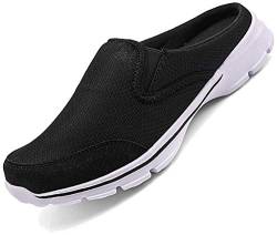 Acfoda Leichte Atmungsaktive Sabots Pantoletten Herren Slip On Hausschuhe Sommer Pantoffeln Outdoor Sports Freizeit Walking Schuhe Low Top mit Antirutsch Foam Sohle Schwarz 43 von Acfoda