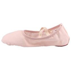 Flyd Ballettschuhe Gymnastikschuhe Ballettschläppchen Damen Ballerinas Tanzschuhe Frauen Schläppchen, Beige Beige, 32 EU von Acfoda