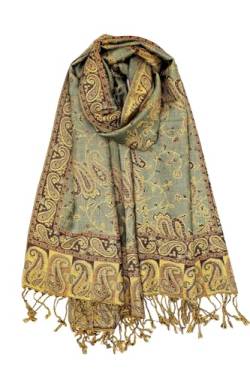 Achillea Damen Achi23 Pashmina-Schal, salbeigrün, 28" W x 76" L von Achillea