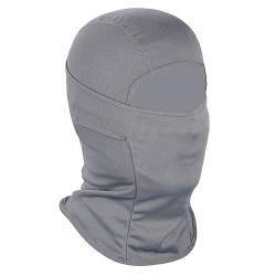 Achiou Skimaske für Herren und Damen, Sturmhaube, Gesichtsmaske, Shiesty Maske, UV-Schutz, leicht, für Motorrad, Snowboard, Grau, Einheitsgröße von Achiou