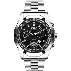 Ackssi Herren analog Quarz Uhr mit Edelstahl Armband 012-03-ACKM von Ackssi