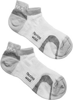 Aclima Ankle Socks 2-Pack White/Grey Schuhgröße EU 40-43 2019 Socken von Aclima