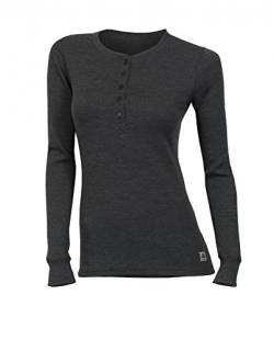 Aclima WarmWool Granddad Shirt Damen grau von Aclima