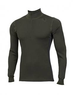 Aclima WarmWool Men's Mock Neck Shirt, Größe:L, Farbe:Olive Night/Marengo von Aclima