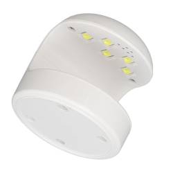 Tragbare UV-LED-Nagellampe mit 5 LED-Perlen, Schnell Trocknender Mini-Nageltrockner für Gelnägel, Offenes Design, ABS-Material von Acouto
