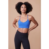 Vinyasa Damen Sport-BH - leichter Halt - Blau von Active People