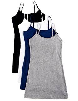 4er Pack Active Basic Damen Basic Tank Tops - - Klein von Active Products