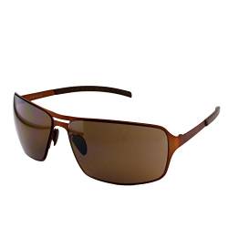 ActiveSol HYPERION Sonnenbrille Herren | anthrazit/braun/schwarz | verspiegelt/un-verspiegelt | UV-400 Schutz | Metall-Gestell (brown with brown lenses) von ActiveSol