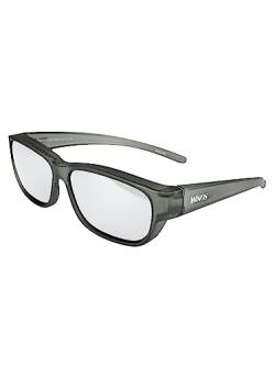 ActiveSol | Überzieh-Sonnenbrille MINOS für kleine Brillen | Herren | polarisiert, Lotus-Effekt von ActiveSol