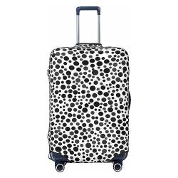 Reisegepäck-Abdeckung, Schwarz und Weiß, gepunktet, elastisch, waschbar, Gepäckschutz für 45,7–81,3 cm Gepäck, Schwarz , XL von AdaNti