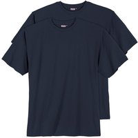ADAMO Rundhalsshirt Große Größen Herren Adamo Fashion T-Shirt 2er Pack dunkelblau Marlon von Adamo