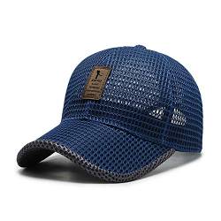 Adantico Unisex Baseball Cap Mesh Kappe für Damen Herren im Sommer (Blau) von Adantico