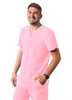 Adar Additon Schrubben Für Männer - Klassisch V-Hals Schrubben Top - A6006 - Soft Pink - M von Adar Uniforms