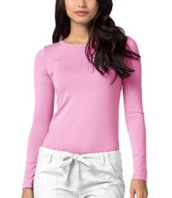 Adar Damen Untershirt - Langärmeliges Komfort T-Shirt - 2900 - Sherbet - XS von Adar Uniforms