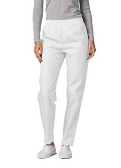 Adar Universal Damen Pflegebekleidung - Konische Cargo Hose - 503 - White - XXS von Adar Uniforms
