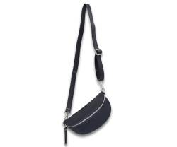 ADEL Bauchtasche für Damen SANDY Handgemachte Umhängetasche Echtleder Crossbody Bag mit Stilvollem Verstellbarem Ledergurt Stylische Schultertasche Made in Italy Tasche (Navyblau) von Adel Bags