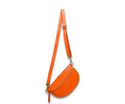 ADEL Bauchtasche für Damen SANDY Handgemachte Umhängetasche Echtleder Crossbody Bag mit Stilvollem Verstellbarem Ledergurt Stylische Schultertasche Made in Italy Tasche (Orange) von Adel Bags