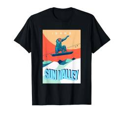 Idaho Sun Valley Snowboarder Snowboarder Snowboarden Mountain Skifahren T-Shirt von Adel's Holiday Gift And Souvenir