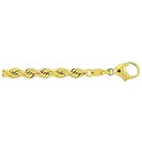 Adelia´s Goldarmband Damen Goldschmuck 585 Gold Kordel Armband 18,5 cm, 18,5 cm 585 Gold Kordelkette Goldschmuck für Damen von Adelia´s