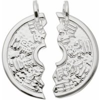 Adelia´s Kettenanhänger 925 Silber Anhänger Partneranhänger Ø 22,1 mm, 925 Sterling Silber Silberschmuck für Damen von Adelia´s