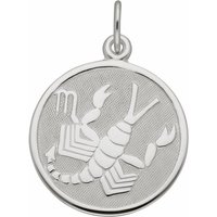 Adelia´s Kettenanhänger 925 Silber Sternzeichen Anhänger Skorpion Ø 15,7 mm, Silberschmuck für Damen & Herren von Adelia´s