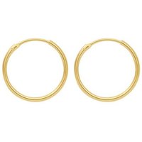 Adelia´s Paar Ohrhänger 1 Paar 333 Gold Ohrringe / Creolen Ø 25 mm, 333 Gold Goldschmuck für Damen von Adelia´s