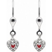 Adelia´s Paar Ohrhänger 1 Paar 925 Silber Ohrringe / Ohrhänger Herz mit Zirkonia, mit Zirkonia Silberschmuck für Damen von Adelia´s