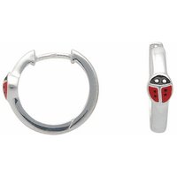 Adelia´s Paar Ohrhänger 925 Silber Ohrringe Creolen Marienkäfer Ø 13,6 mm, Silberschmuck für Damen von Adelia´s