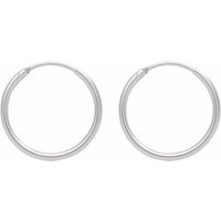 Adelia´s Paar Ohrhänger 925 Silber Ohrringe Creolen Ø 11 mm, Silberschmuck für Damen von Adelia´s