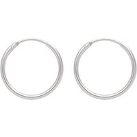 Adelia´s Paar Ohrhänger 925 Silber Ohrringe Creolen Ø 13 mm, Silberschmuck für Damen von Adelia´s