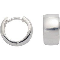 Adelia´s Paar Ohrhänger 925 Silber Ohrringe Creolen Ø 14 mm, Silberschmuck für Damen von Adelia´s