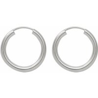 Adelia´s Paar Ohrhänger 925 Silber Ohrringe Creolen Ø 15 mm, Silberschmuck für Damen von Adelia´s