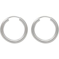 Adelia´s Paar Ohrhänger 925 Silber Ohrringe Creolen Ø 15 mm, Silberschmuck für Damen von Adelia´s