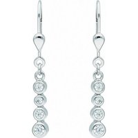 Adelia´s Paar Ohrhänger 925 Silber Ohrringe Ohrhänger, mit Zirkonia Silberschmuck für Damen von Adelia´s