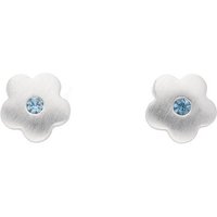 Adelia´s Paar Ohrhänger 925 Silber Ohrringe Ohrstecker Blüte, mit synthetischer Spinell Silberschmuck für Damen von Adelia´s