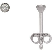 Adelia´s Paar Ohrhänger 925 Silber Ohrringe Ohrstecker Ø 2 mm, mit Zirkonia Silberschmuck für Damen von Adelia´s