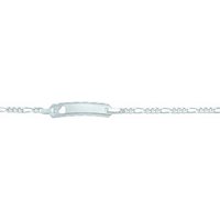 Adelia´s Silberarmband 925 Silber Figaro Armband 14 cm, 925 Sterling Silber Silberschmuck für Damen von Adelia´s
