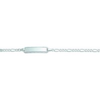 Adelia´s Silberarmband 925 Silber Figaro Armband 16 cm, 925 Sterling Silber Silberschmuck für Damen von Adelia´s
