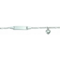 Adelia´s Silberarmband 925 Silber Figaro Armband Mit Motiven 16 cm, 925 Sterling Silber Silberschmuck für Damen von Adelia´s