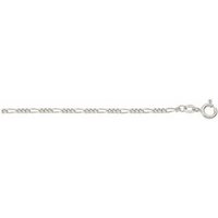 Adelia´s Silberkette 925 Silber Figaro Halskette Ø 1,8 mm, Silberschmuck für Damen von Adelia´s