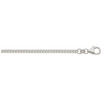 Adelia´s Silberkette 925 Silber Flach Panzer Halskette Ø 1,4 mm, Silberschmuck für Damen von Adelia´s