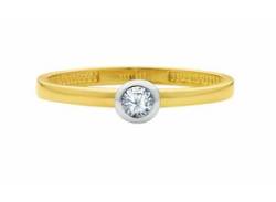 Fingerring ADELIA´S "585 Gold Ring mit Zirkonia" Fingerringe Gr. 50, Gelbgold 585, goldfarben Damen Fingerringe von Adelia´s