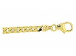 Goldarmband ADELIA´S "333 Gold Flach Panzer Armband 19 cm" Armbänder Gr. Gelbgold 333, goldfarben (gold) Damen Armbänder Gold von Adelia´s