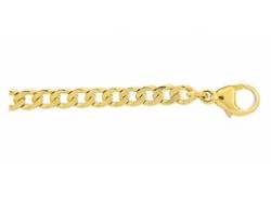Goldarmband ADELIA´S "333 Gold Flach Panzer Armband 21 cm" Armbänder Gr. Gelbgold 333, goldfarben (gold) Damen Armbänder Gold von Adelia´s