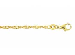 Goldarmband ADELIA´S "333 Gold Singapur Armband 18,5 cm" Armbänder Gr. Gelbgold 333, goldfarben (gold) Damen Armbänder Gold von Adelia´s