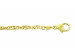 Goldarmband ADELIA´S "333 Gold Singapur Armband 19 cm Ø 3,4 mm" Armbänder Gr. 19, Gelbgold 333, goldfarben (gold) Damen Armbänder Gold von Adelia´s