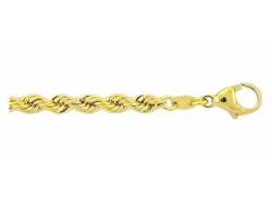 Goldarmband ADELIA´S "585 Gold Kordel Armband 18,5 cm Ø 3,8 mm" Armbänder Gr. 18,5, Gelbgold 585, goldfarben (gold) Damen Armbänder Gold von Adelia´s