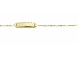 Goldarmband ADELIA´S "Damen Goldschmuck 333 Gold Figaro Armband 14 cm" Armbänder Gr. 14, Gelbgold 333, goldfarben (gold) Damen Armbänder Gold von Adelia´s